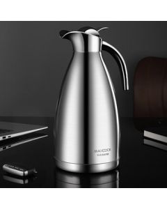 MAXCOOK 304 Stainless Steel Vacuum European-Style Kettle, Hot Water Pot, Press-to-Pour 2L MCH-478