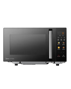 Midea Micro-Carbon Microwave Oven with 900W Microwave and 1000W Grill, 23L Capacity, Flatbed Light Wave Quick Heating, Inverter, Premium Color Screen (C32)