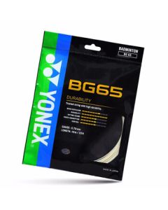 YONEX Badminton String BG65 Amber Single Pack - Durable Professional Badminton String