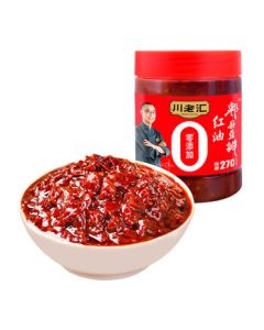 Chuan Lao Hui 0 Additives Red Oil Pixian Bean Paste 500g, Seasoning Chili Sauce