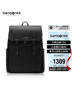 Samsonite Laptop Backpack 15.6 Inch Unisex Genuine Leather Large Capacity Travel Backpack for Business Commuting NV0*003