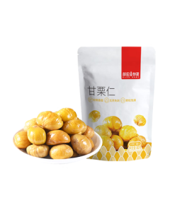 Xueji Roasted Goods Sweet Chestnut Kernels 80g Original Flavor Chestnut Kernels Oil Chestnut Kernels Ready-to-Eat Chestnut Snacks Individual Small Pack