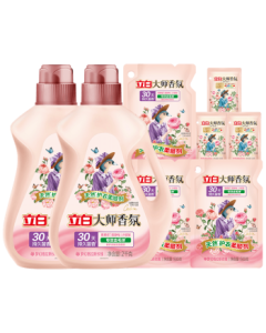 Liby Master Fragrance Fabric Softener Set 11.6 Jin - Garment Care & Shape Protection, Anti-Static & Pilling Removal, Long-Lasting Fragrance