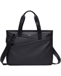POLO Business Briefcase for Men, Expandable Laptop Bag with Shoulder Strap, 14/15.6 Inch Computer Bag, Gift for Boyfriend