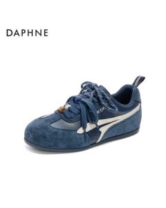 DAPHNE Women's Versatile Flat German Training Shoes, Lightweight Casual Sneakers, Niche Forrest Gump Shoes, Blue Size 36