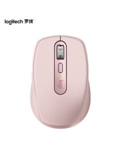 Logitech Master Series MX Anywhere 3S Wireless Bluetooth Mouse - Silent Click - Portable Smart Mouse for Business and Office - Dogwood Pink
