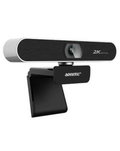 Aoni Live Streaming Webcam for Computer, HD 2K Auto-Focus with Wide Angle and Built-in Mic, USB Plug-and-Play for Online Classes, Meetings, and Interviews A30Pro