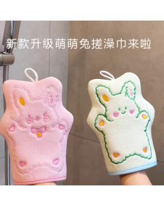 COOKSS Kids Bath Sponge Scrub Glove - Gentle Exfoliating Washcloth for Pain-Free Cleaning, Ideal for Infants and Children