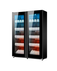 Lecon Commercial UV Sterilizer Cabinet Double Door Standing Dishware Sterilizer with Touch Screen TM-1000R1 [Multiple Styles Available]