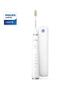 PHILIPS Electric Toothbrush for Adults Couple Set with UV Sanitizing Case HX2481/01 White