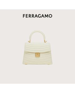 Ferragamo Women's White Handbag 0776522 Gift for Girlfriend