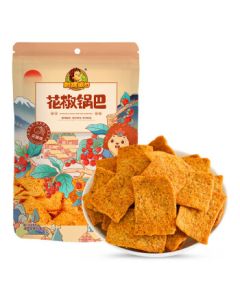 Hedgehog Ah Gan Sichuan Pepper Rice Crackers – Spicy and Crispy Office Snack, 220g/Bag