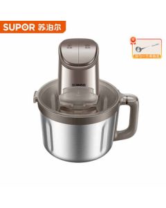 SUPOR ZMD Safe Series Meat Grinder - Electric Multi-functional Food Processor for Mincing, Mixing, and Making Dumpling Fillings (Model: JRD11-G400) + Soup Spoon (Single Unit)