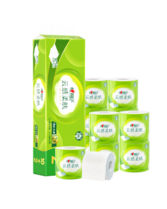 Heartex Premium Toilet Paper with Core, Cloud-Touch Softness, 4-Ply 110g*12 Rolls, Flexible & Skin-Friendly, Packaged