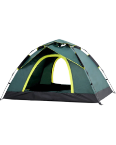 Wolf Walker 3-4 Person Outdoor Automatic Tent, Waterproof Camping Tent, Leisure Tent in Dark Green