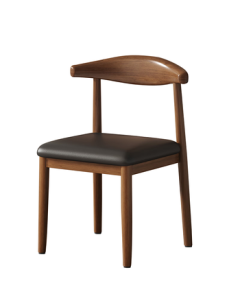 Haixucheng Dining Chair Nordic Style Horn Chair Backrest Chair Minimalist Study Stool Bedroom Home Faux Wood Chair Computer Chair