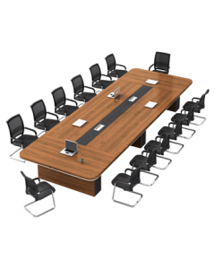 Shengli Thickened Conference Table Long Table Training Desk and Chair Set Office Desk 3.5m Conference Table + 12 Chairs