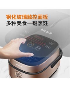 Joyoung Rice Cooker, 4L Multi-functional Iron Pot Inner Pot with Smart Appointment and Tempered Glass, 2-6 Persons, F-40FS36