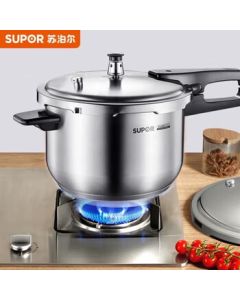 SUPOR Pressure Cooker 24cm 304 Stainless Steel Pot, Universal Gas Safe Explosion-Proof YW243FB1