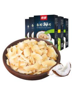 Nanguo Hainan Specialty Coconut Crisps Coconut Dried Fruit Snack Hainan Coconut Slices 60g*5 Boxes