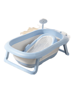 Babyhood Foldable Baby Bathtub with Bath Net - Extra Large, Thickened & Anti-Slip