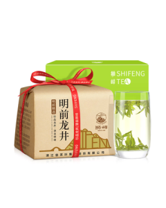 Shifeng Brand 2025 New Tea Green Tea Pre-Ming Longjing 43 Tea Premium 200g Spring Tea Qiantang Paper Pack Mid-Autumn Festival Gift