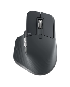 Logitech MX Master 3S Wireless Bluetooth Mouse - Ergonomic, Office, Silent, Premium, Graphite Black with Wireless Receiver