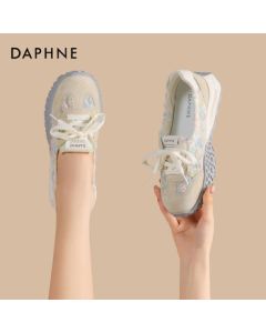 Daphne Thin Women's German Training Shoes New Summer Casual Sneakers 4025101569 Single Net Beige-Gray 35
