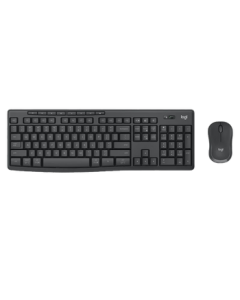 Logitech Wireless Keyboard and Mouse Set for Business Office, Bluetooth Mouse and Keyboard, Full-Size with Bolt Receiver MK370
