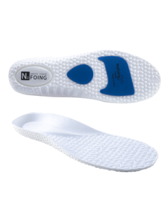 IQGD 2-Pair Pack Sports Shoe Insoles for Men - Cushioned, Soft & Bouncy, Odor-Resistant, Breathable, Sweat-Wicking for Military Training - 2-Pair Dynamic Black 41-42