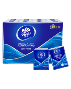 Vinda Handkerchief Tissue 7 Sheets 4-Ply Super Tough Mini 24 Packs Square Paper Handkerchiefs 24 Packs/Roll 1 Roll Pack (Free Shipping)