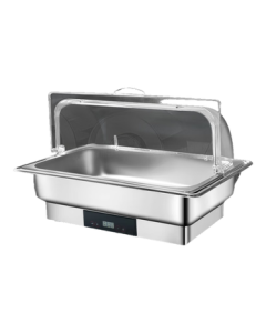 Buffet Warmer Electric Heating Food Warmer with Touch Control, Transparent Lid, 13.5L Single Compartment for Hotel and Restaurant