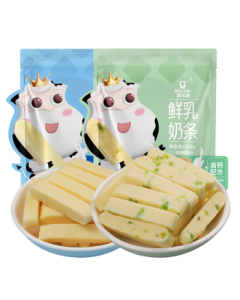 Kerchin Fresh Milk Strips Yogurt Flavor 100g Snack Children's Cheese Dairy Product Milk Skin High Calcium Inner Mongolia Specialty