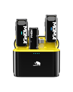 MOMA VoiceJoy S1 Wireless Microphone, Live Streaming Noise-Reducing Lapel Mic, MOMA Mammoth S1 Dual-Channel Microphone for Android Phones with Direct Plug-in, Vlog Outdoor Interview Recording Sound Card Mic