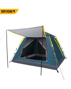 STIGER STK-ZP230201 Outdoor Camping Tent, No-Setup Instant Pop-Up Canopy, Navy Blue