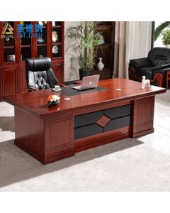 Saint Deli Executive Desk Office Desk Paint Wood Veneer Workstation Chinese Style Office Manager Desk Single Person Manager Desk 1.8m