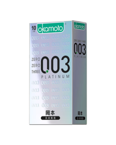 Okamoto Condoms 003 Platinum Ultra Thin 10-Pack