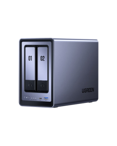 UGREEN DXP2800 Private Cloud NAS 8GB RAM Dual-Bay Network Storage Personal Cloud Home Hard Drive Server with AI Photo Album, Compatible with iPhone 16, Mobile & Tablet Expansion