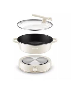 SUPOR Multi-function Electric Hot Pot, 6L Large Capacity, Detachable Design, 2000W High Power, 3 Heat Settings, Model H30YKX56 [Mid-Autumn Festival Gift]