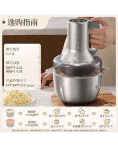 Bear Multi-Functional Meat Grinder & Dough Maker for Home Use - QSJ-W05G3