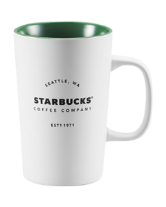 Starbucks Classic Heritage Ceramic Mug 355ml, Simple Design, Office Birthday Gift for Tea or Coffee