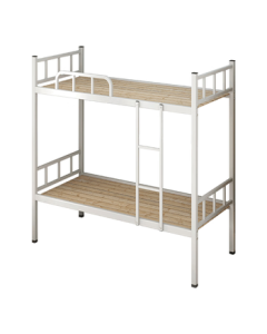 NAIGAO Steel Double Decker Bed, Student Dormitory Bunk Bed, Staff High-Low Iron Bed Frame, Twin Bed 0.9×2m