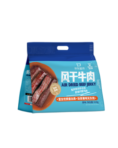 Kerchin Hand-Shredded Air-Dried Beef Jerky Original Flavor 618g Bulk Pack - High-Protein Fitness Snack for Meal Replacement and Cravings