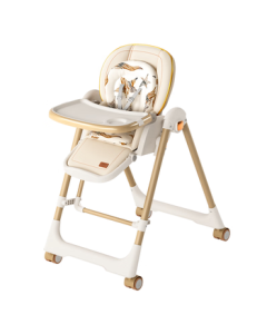Little Master Good Morning (BeBeMorning) Baby High Chair, Infant Dining Chair with Recline and Foldable Features, Lightweight Home Use Feeding Seat