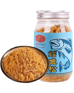 Golden Fragrance Premium Cod Fish Floss 150g - Nutritious Snack for Rice Mixing, Kids, Pregnant Women, and Elderly