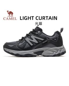 CAMEL Light Screen Retro Jogging Men's Shoes Cushioned Casual Sneakers X15C09Q7011 Cold Gray/Black 44