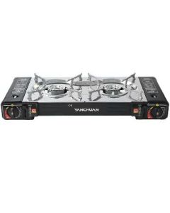 Cassette stove double stove